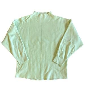 Women’s Saturday Sunday Anthropologie Lime Green Mock Neck Sweater Size Small
